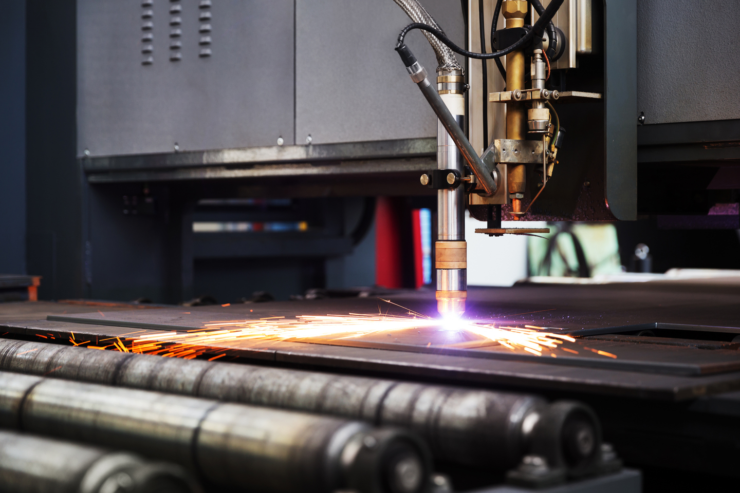 Precision cutting through laser markings