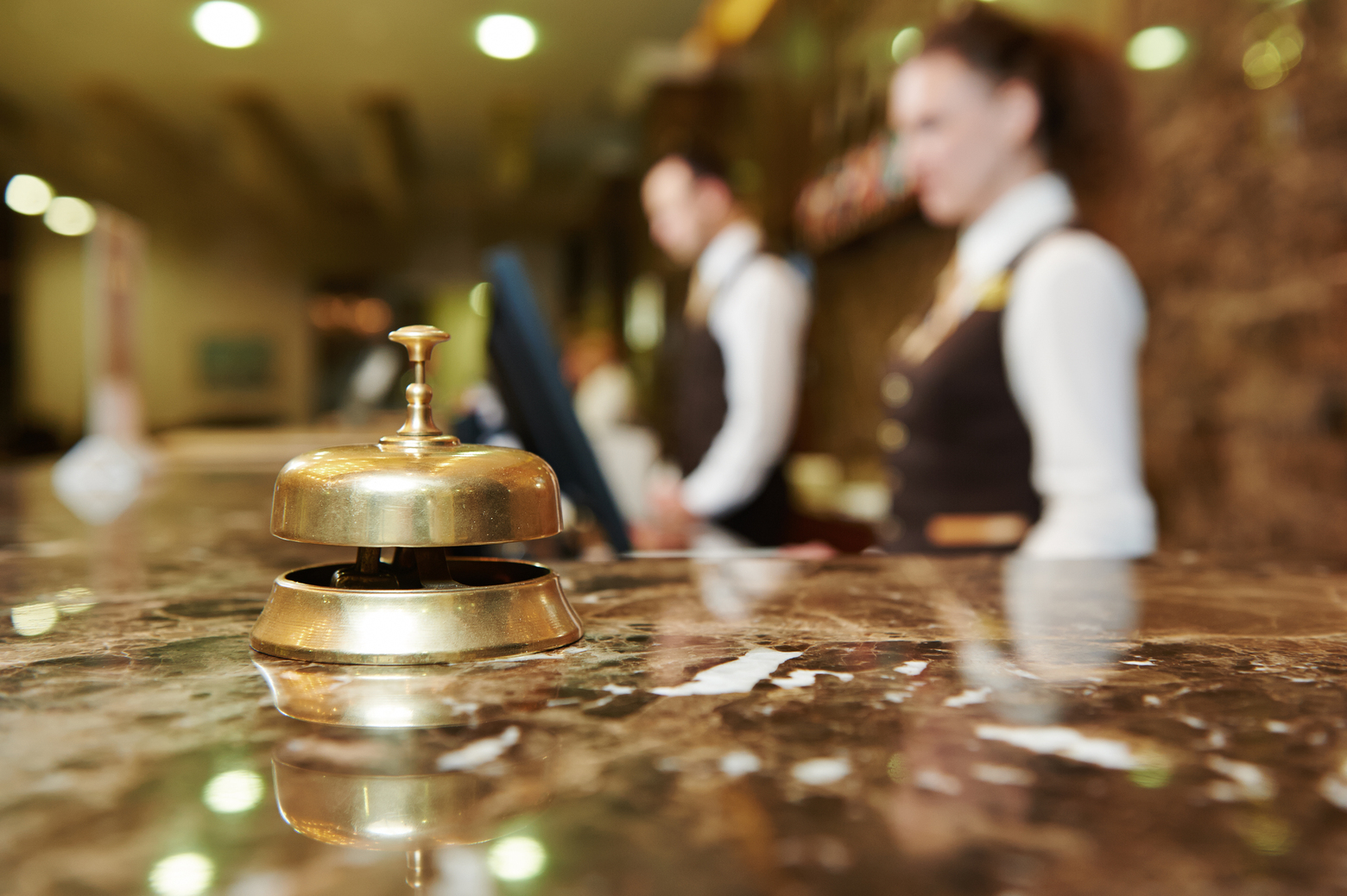 Hotel call bell at the Reception